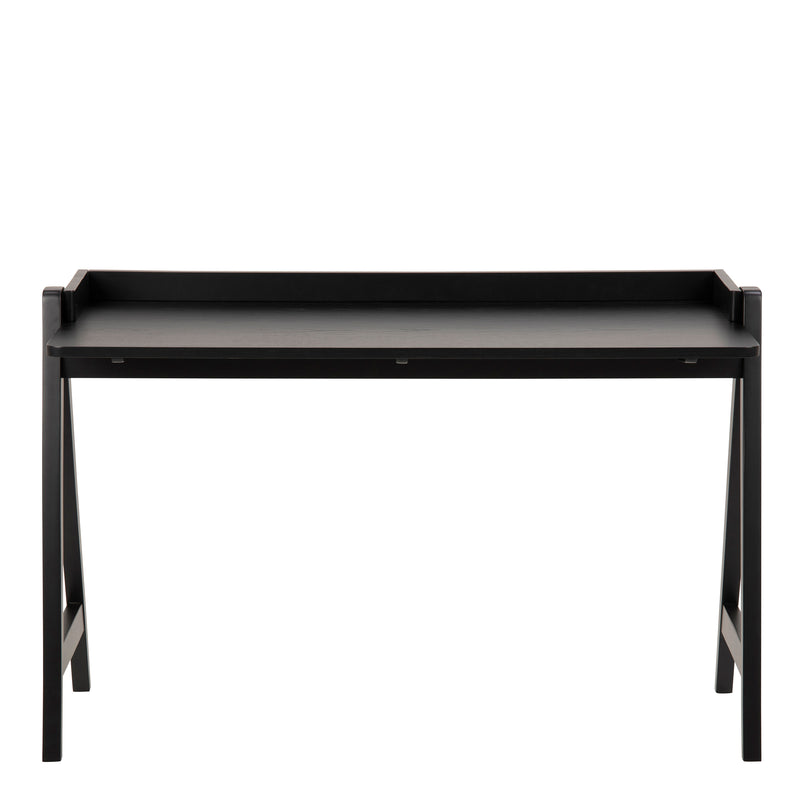 Miso Office Desk in Black — side angle