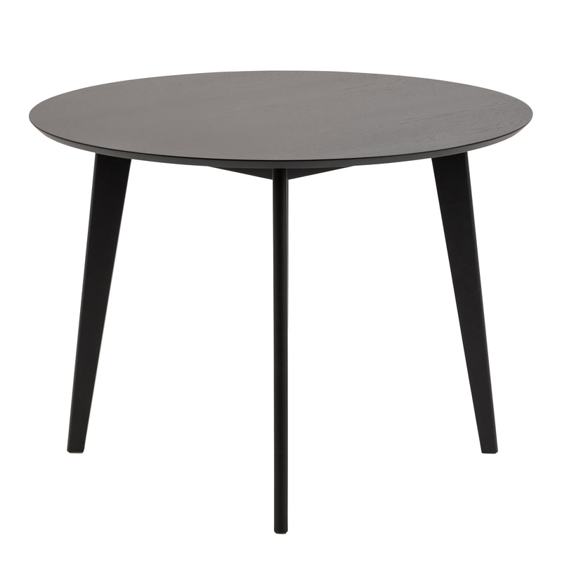 Roxby Round Dining Table in Black 105cm — view