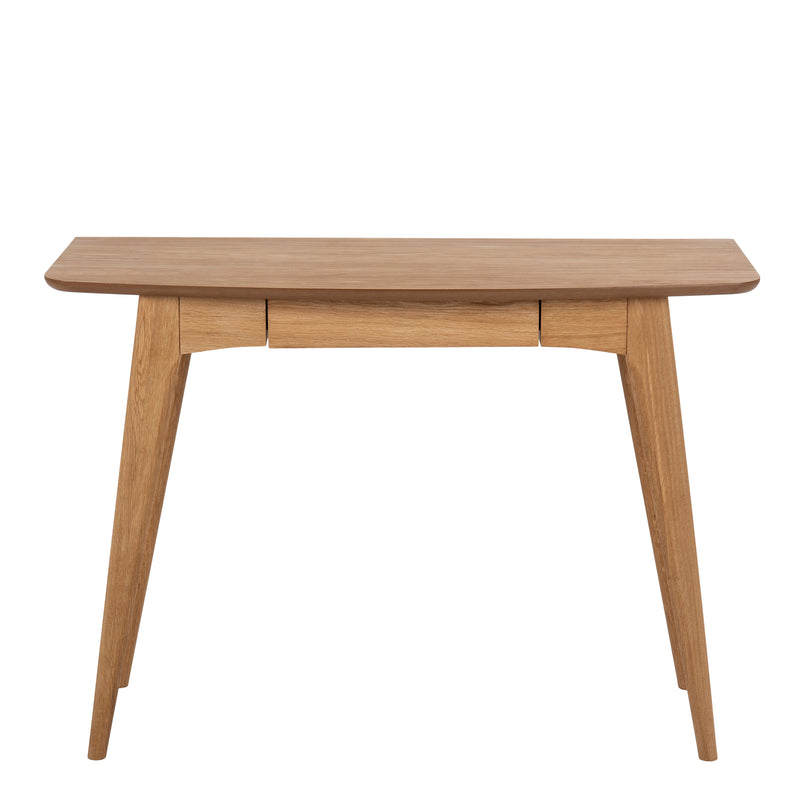Woodstock Office Desk in Oak — side angle