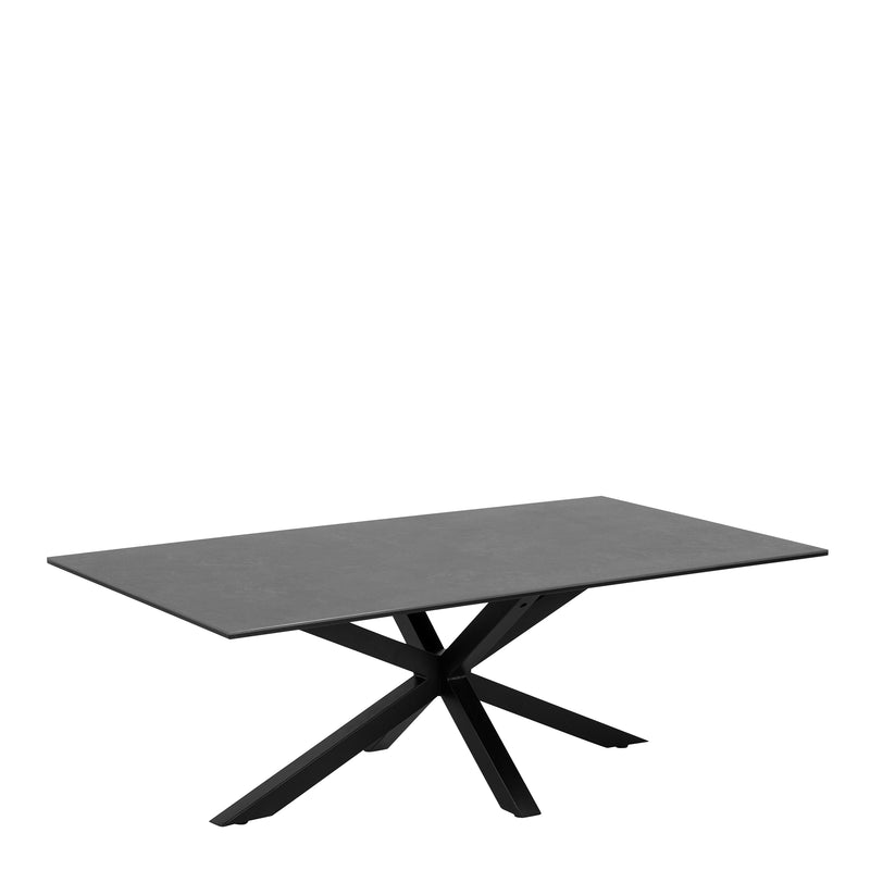 Heaven Ceramic Coffee Table in Black — front view