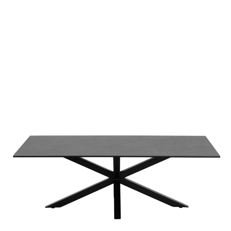 Heaven Ceramic Coffee Table in Black — side angle