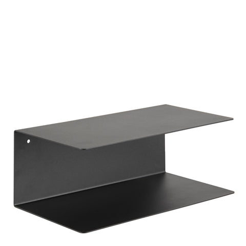 Joliet Wall Shelf in Matt Black — front view