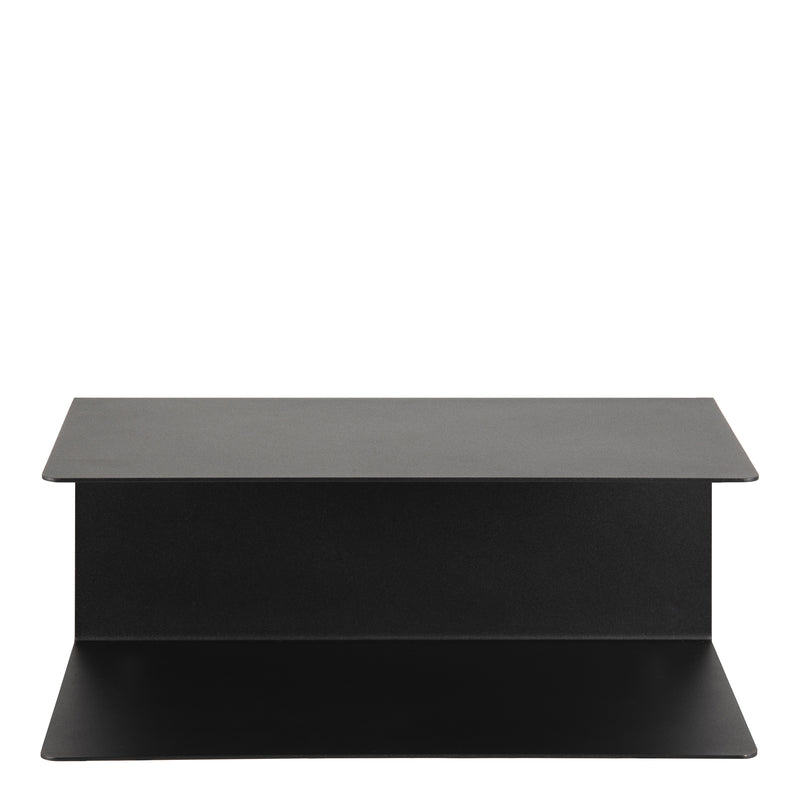 Joliet Wall Shelf in Matt Black — side angle