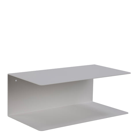 Joliet Wall Shelf in White — front view