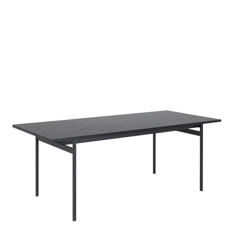 Angus Dining Table in Black — front view