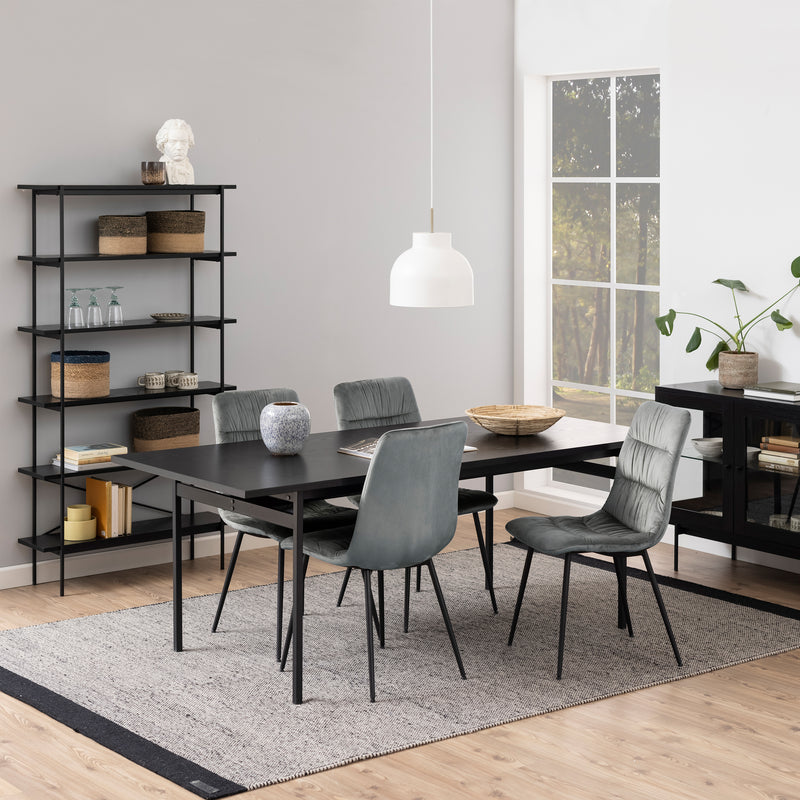 Angus Dining Table in Black — detail view