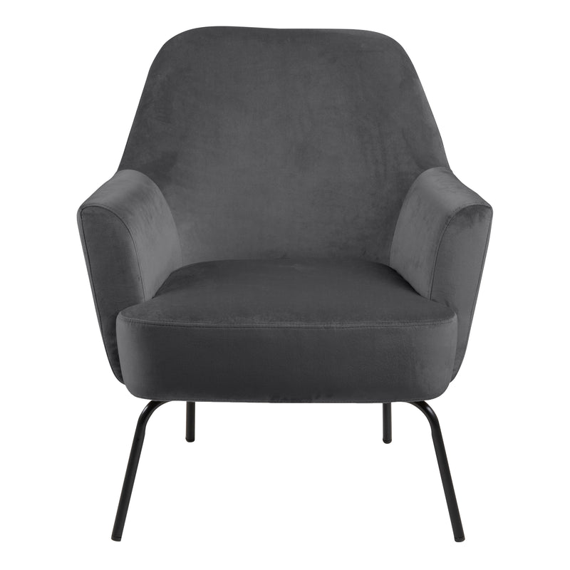 Melissa Lounge Chair in Dark Grey — side angle