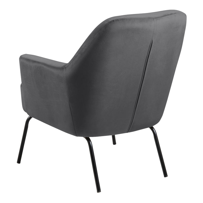 Melissa Lounge Chair in Dark Grey — detail view