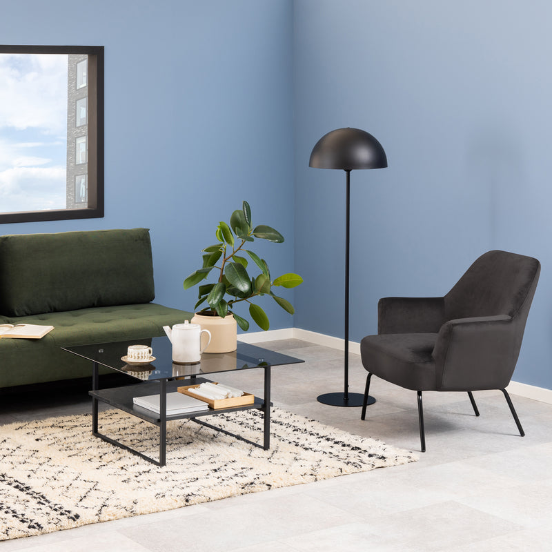 Melissa Lounge Chair in Dark Grey — alternative angle
