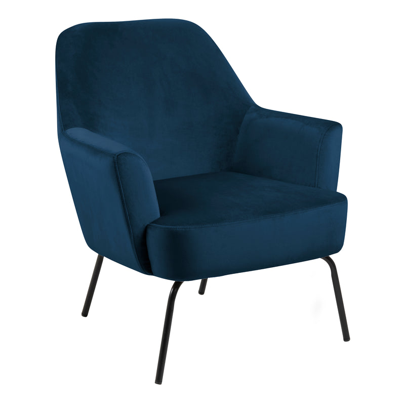 Melissa Lounge Chair in Navy Blue — front view