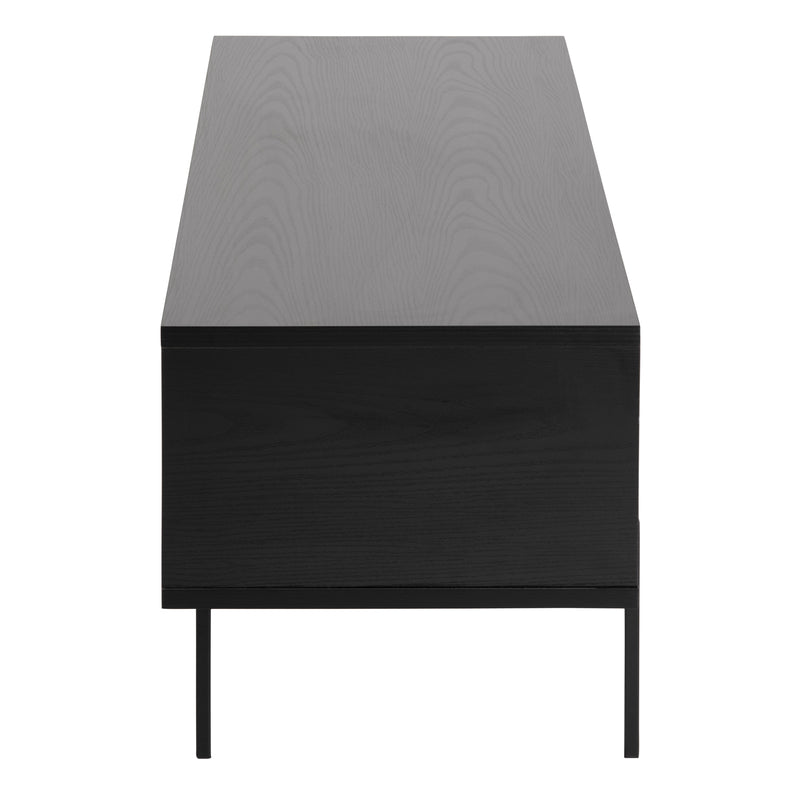 Angus TV Unit with 1 Sliding Door in Black — detail view