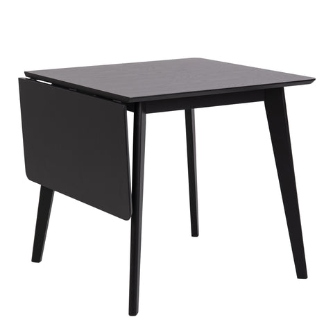 Roxby Extending Dining Table 120x80cm in Black — front view