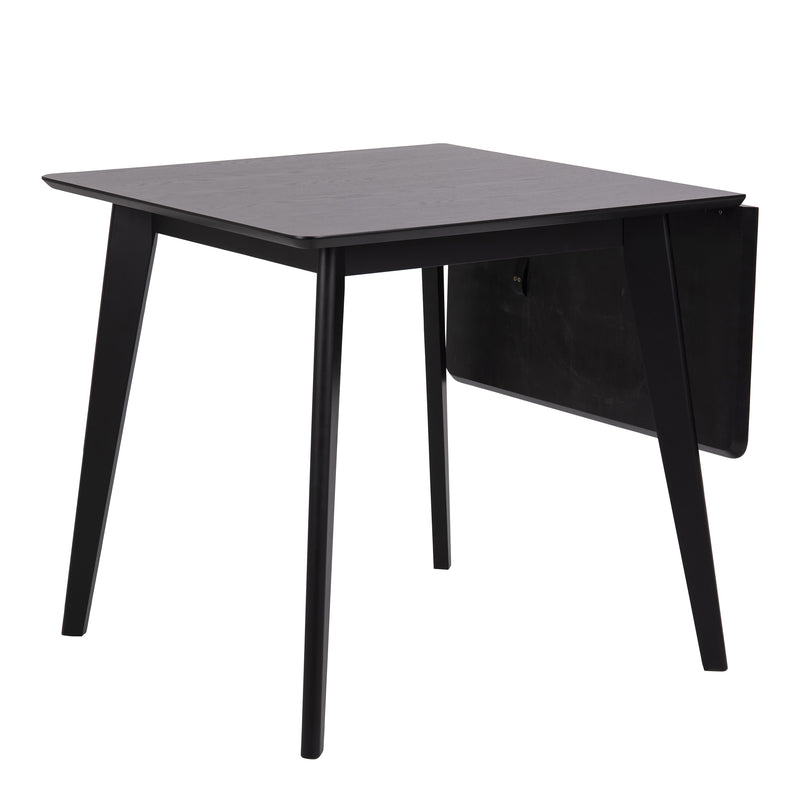 Roxby Extending Dining Table 120x80cm in Black — detail view
