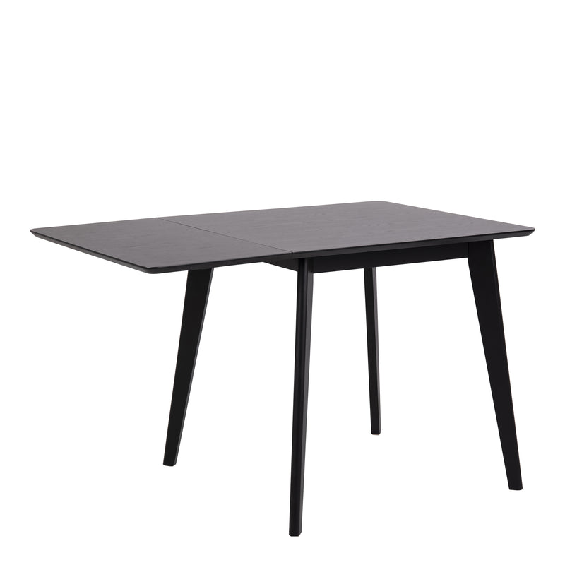 Roxby Extending Dining Table 120x80cm in Black — alternative angle