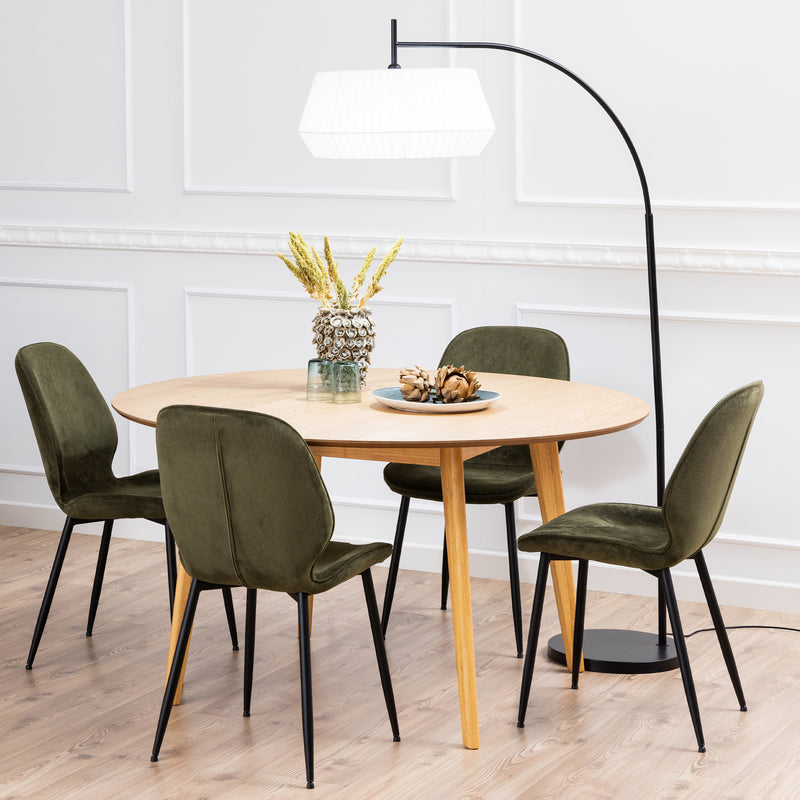 Roxby Round Dining Table in Oak 140cm — alternative angle