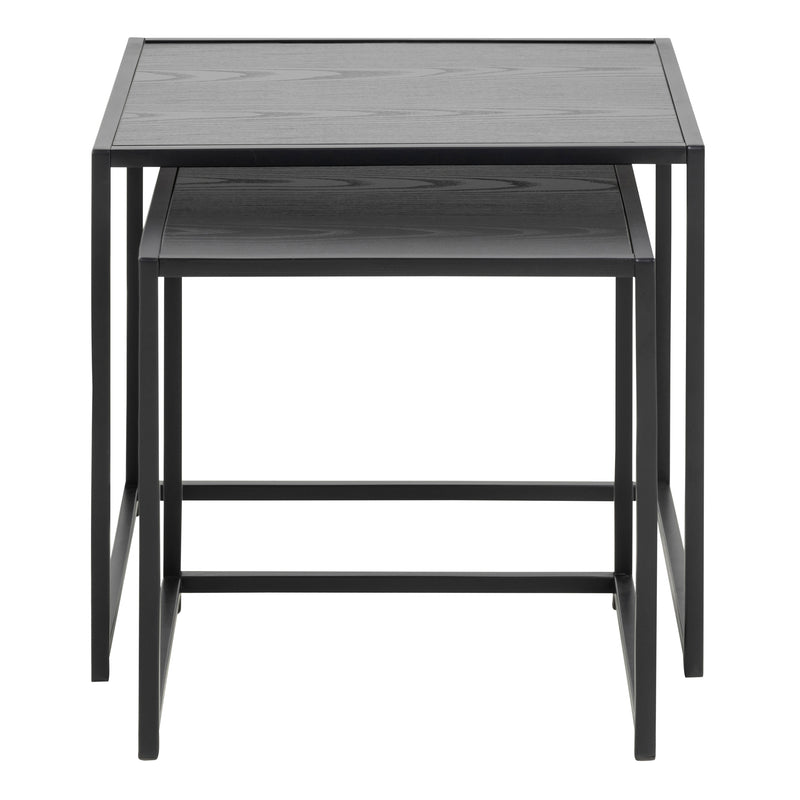 Seaford Nest of Tables in Ash Black — detail view