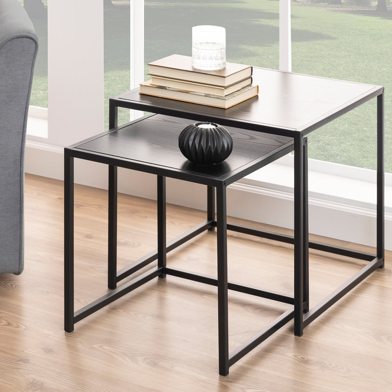 Seaford Nest of Tables in Ash Black — alternative angle