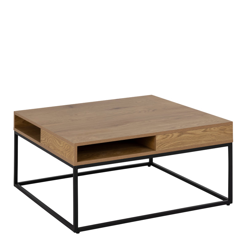 Willford Coffee Table in Oak & Black — front view