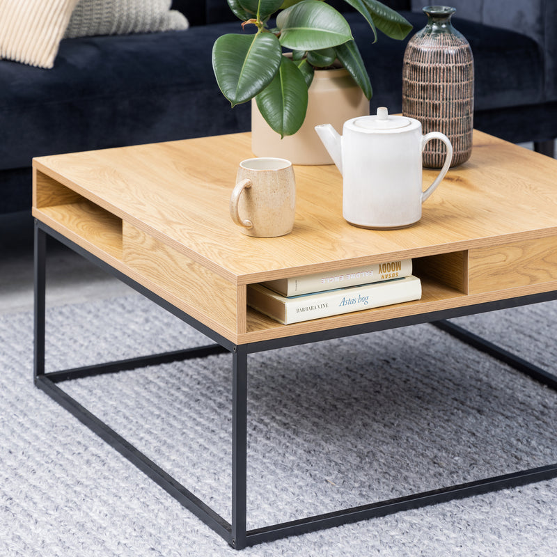 Willford Coffee Table in Oak & Black — alternative angle