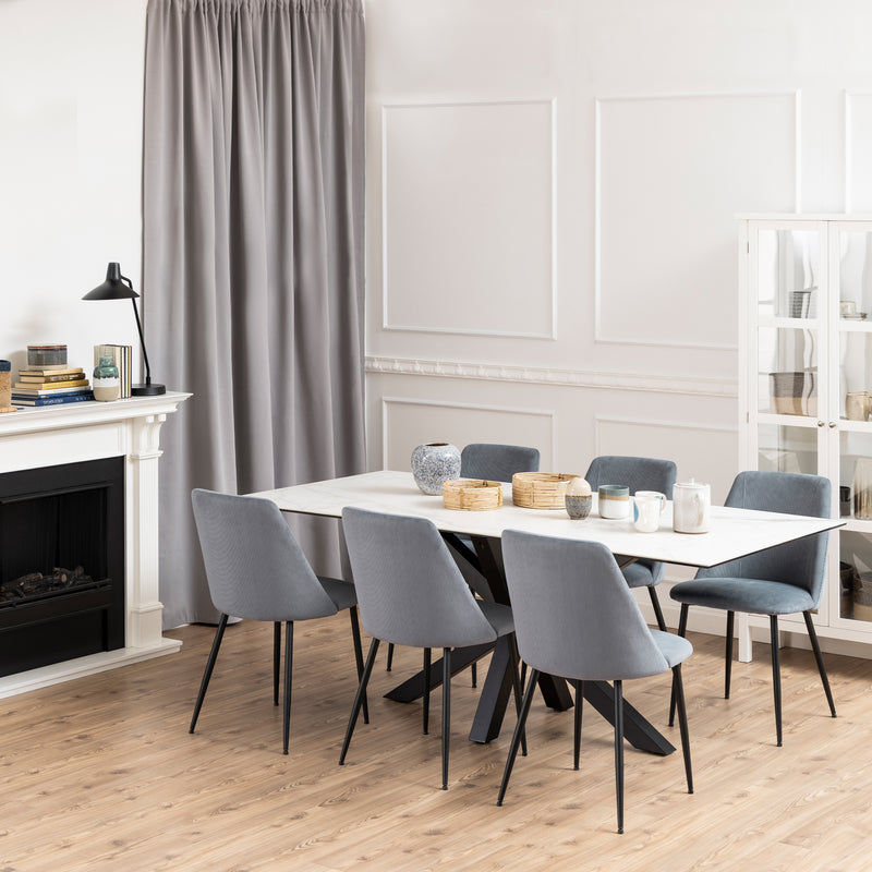 Ines Dining Chair in Grey Set of 4 — alternative angle