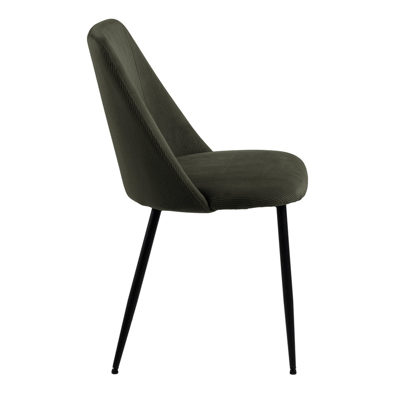 Ines Dining chair in Olive Green Set of 4 — detail view