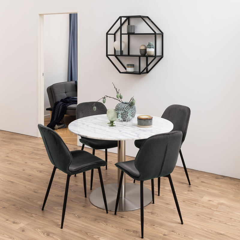 Femke Dining Chair in Anthracite Set of 4 — alternative angle