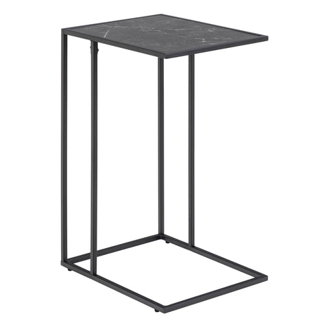 Infinity Side Table in Matt Black — front view