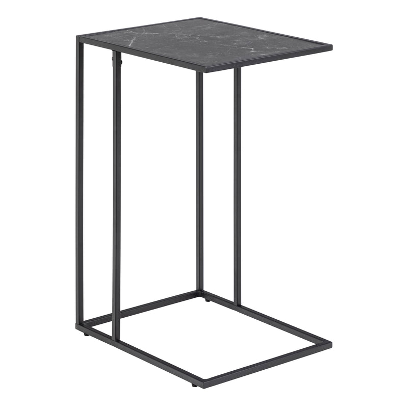 Infinity Side Table in Matt Black — front view
