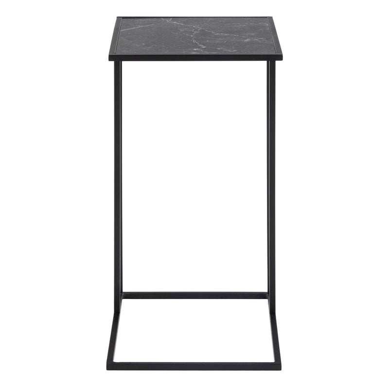 Infinity Side Table in Matt Black — side angle