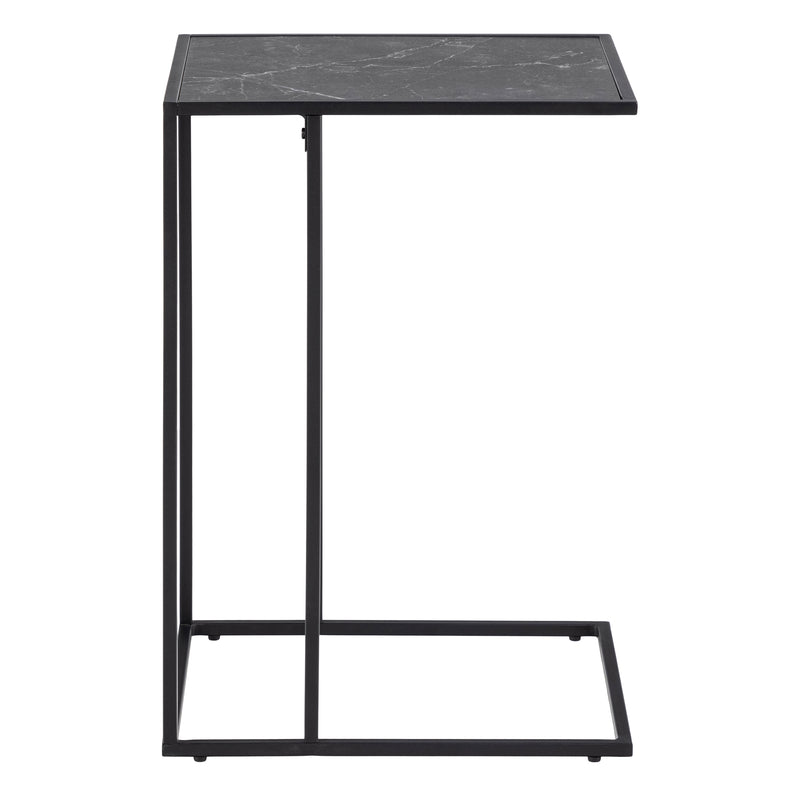Infinity Side Table in Matt Black — detail view