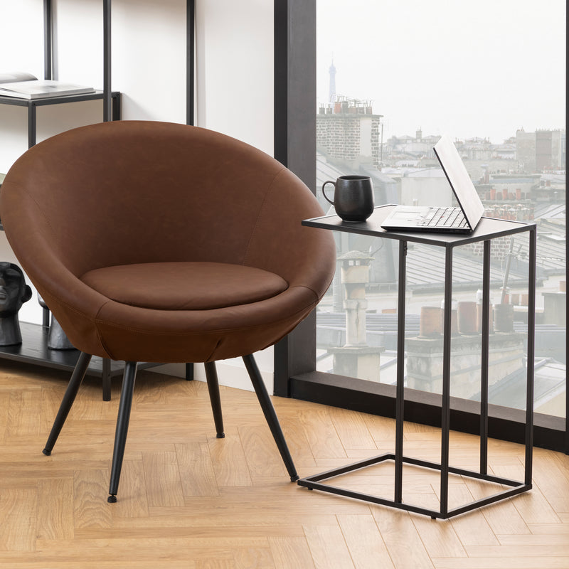 Infinity Side Table in Matt Black — alternative angle