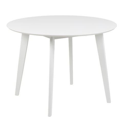 Roxby Round Dining Table in White 105cm — front view