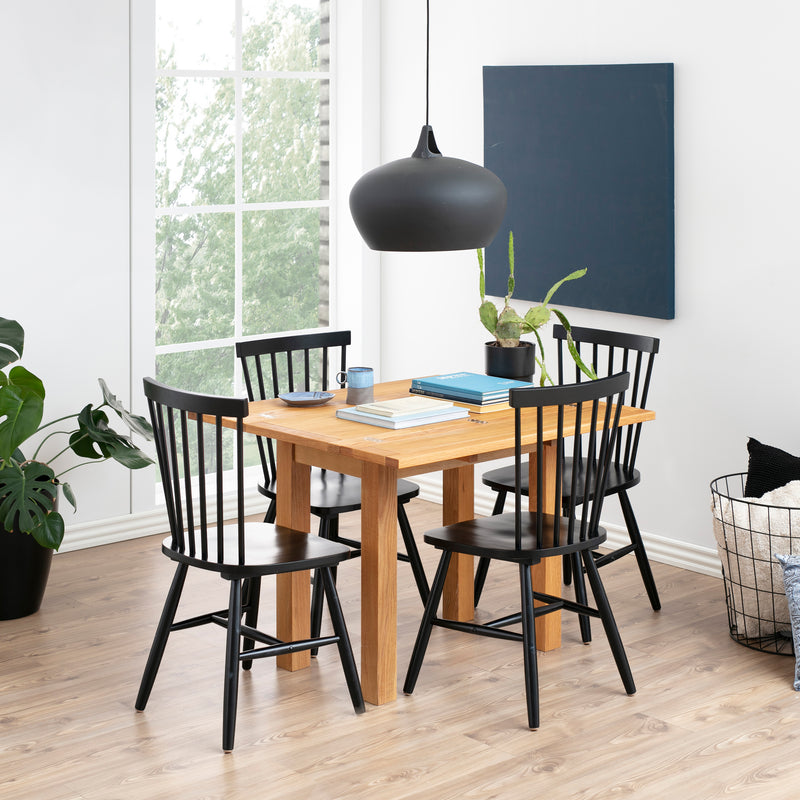Riano Dining Chairs in Black Set of 2 — alternative angle