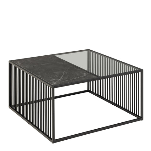 Strington Square Coffee Table in Black — front view