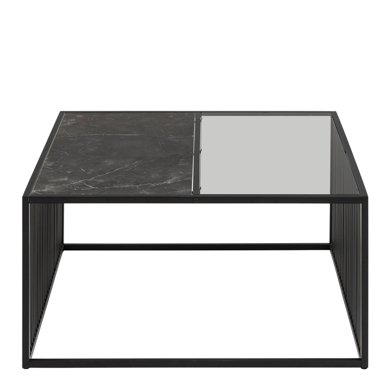 Strington Square Coffee Table in Black — side angle