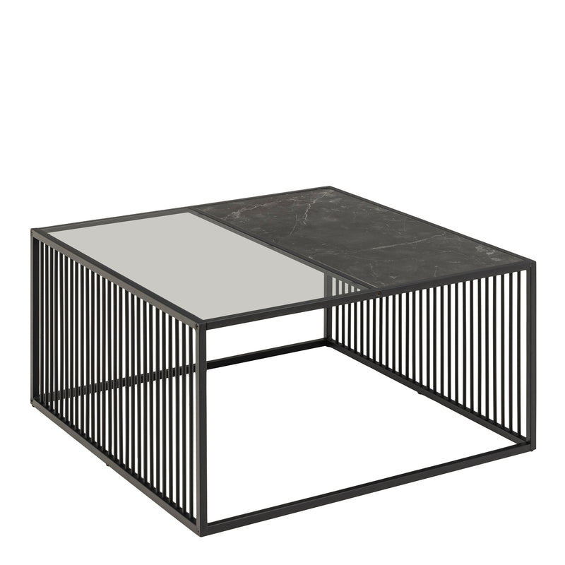 Strington Square Coffee Table in Black — detail view