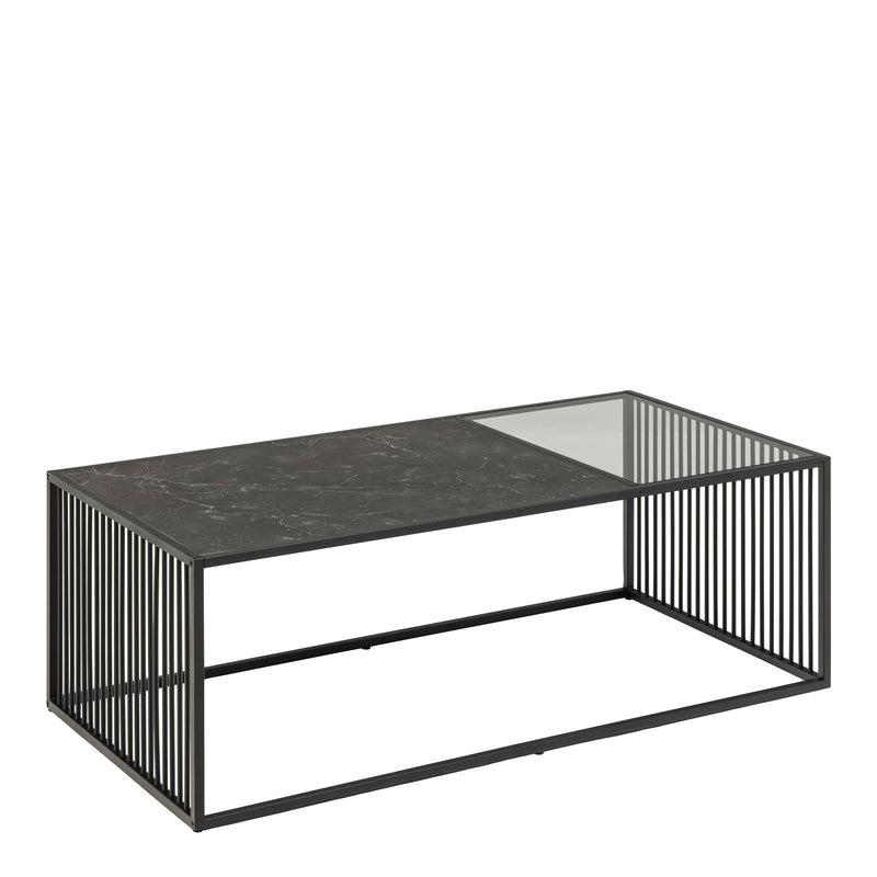 Strington Coffee Table in Black — front view