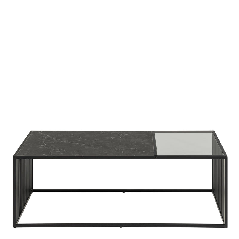 Strington Coffee Table in Black — side angle