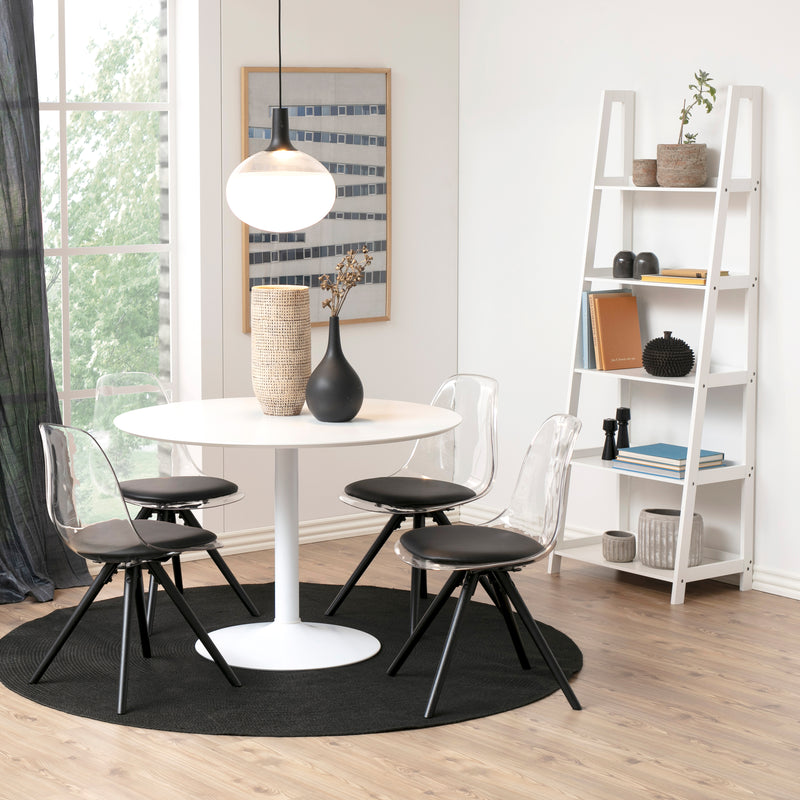 Wally Bookcase with 5 shelves in White — alternative angle