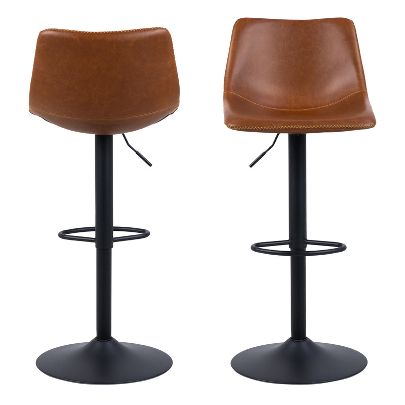 I_Oregon Bar Stool in Brown, One supplied — side angle