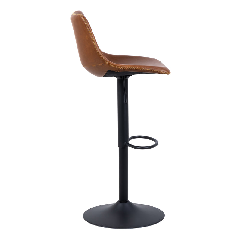I_Oregon Bar Stool in Brown, One supplied — detail view
