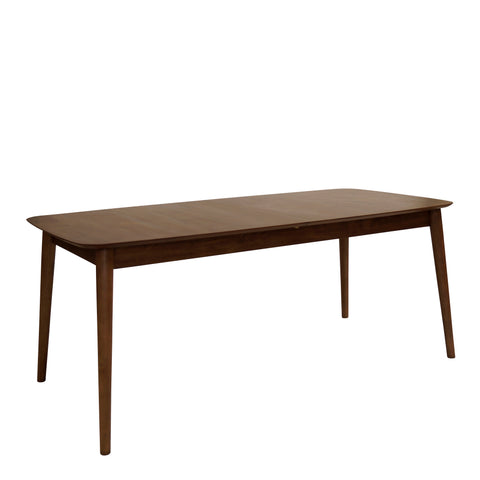 Montreux Rectangular Extending Dining Table in Walnut 180 — front view