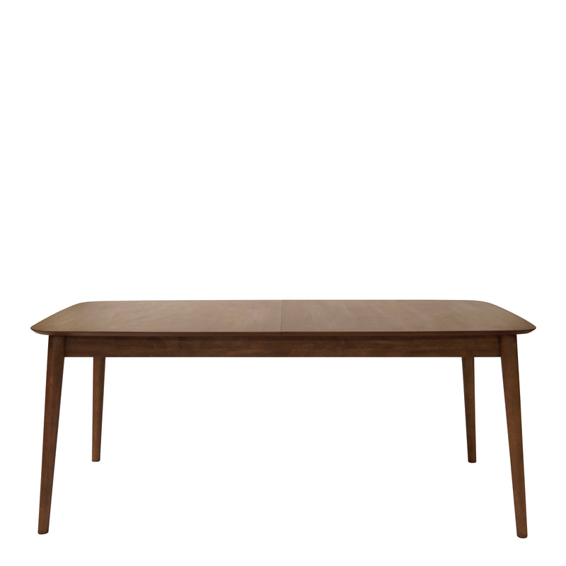 Montreux Rectangular Extending Dining Table in Walnut 180 — side angle