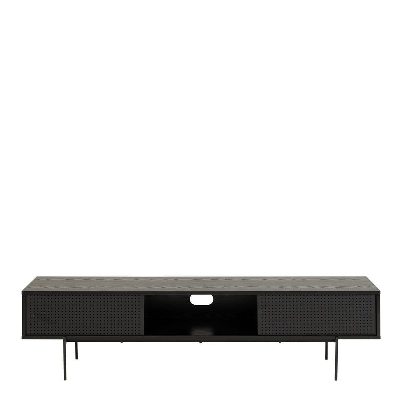 Angus TV Unit in Black — side angle