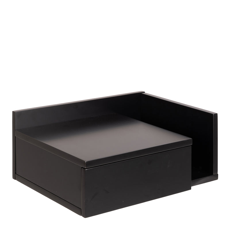 Ashlan Bedside Table in Black — front view