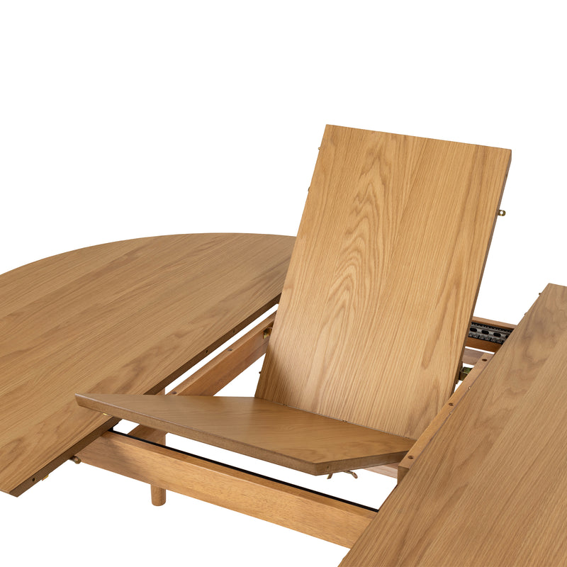 Montreux Round Extending Dining Table in Oak 154 — alternative angle