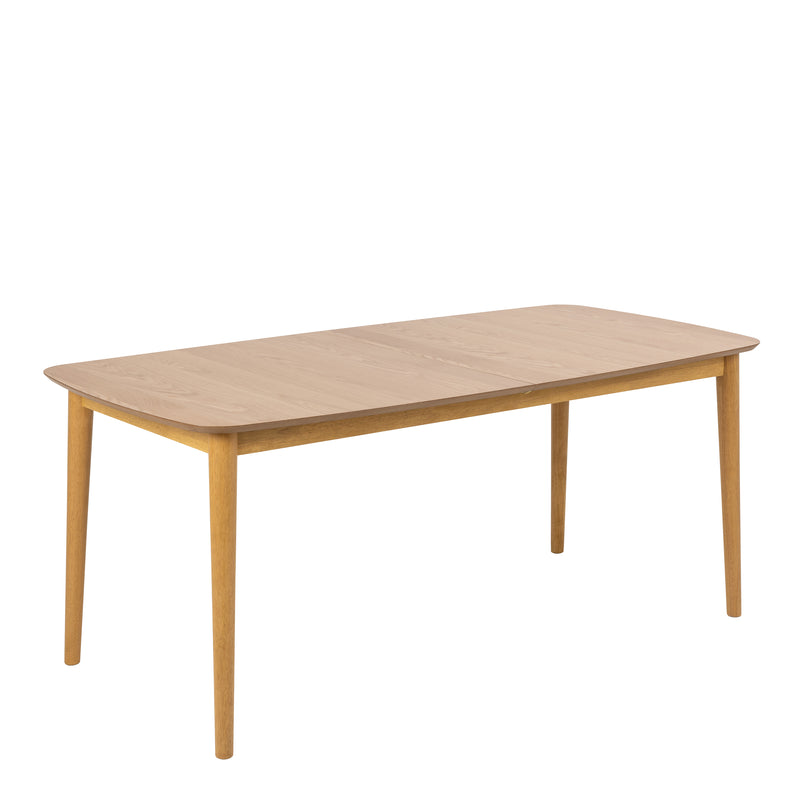 Montreux Rectangular Extending Dining Table in Oak 180 — front view