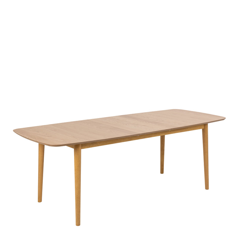 Montreux Rectangular Extending Dining Table in Oak 180 — detail view