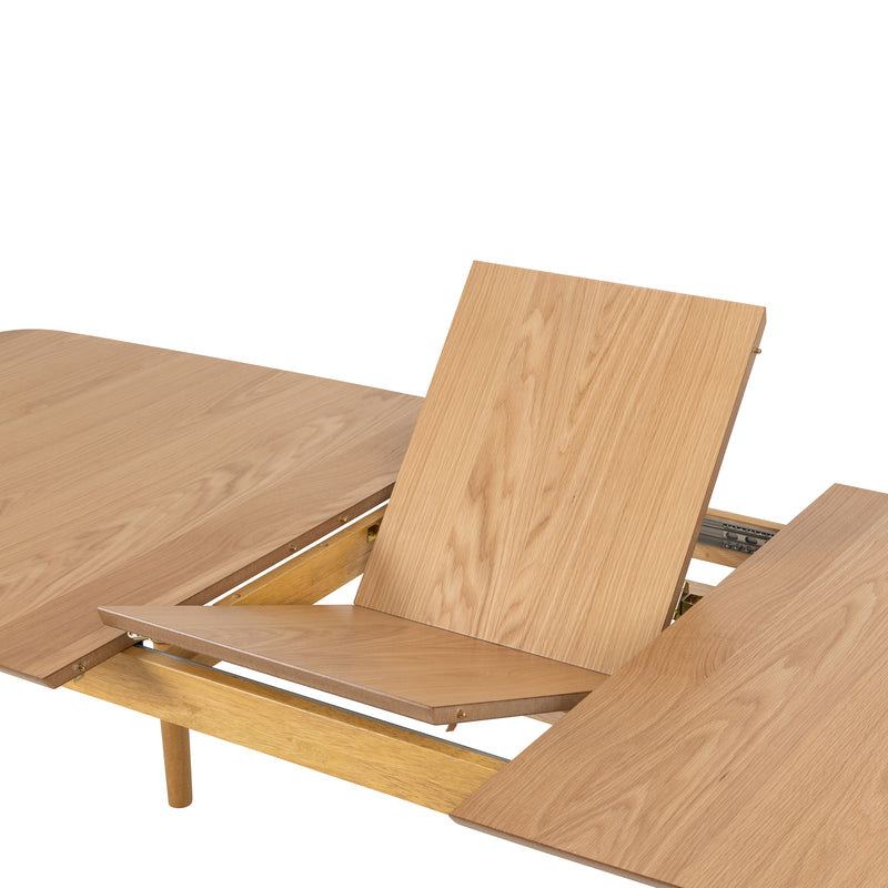 Montreux Rectangular Extending Dining Table in Oak 180 — alternative angle