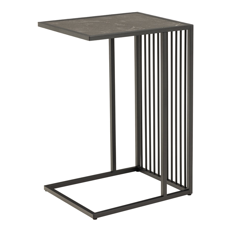 Strington Tall Side Table in Black — front view